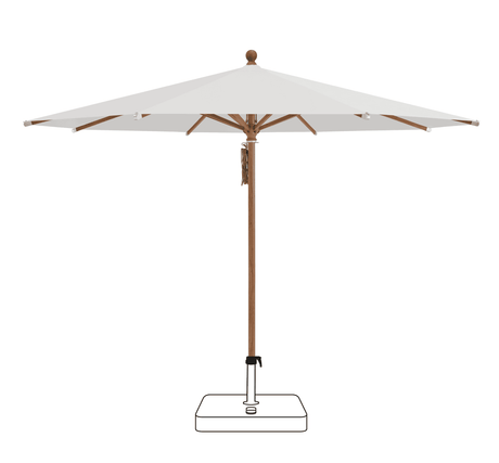 Glatz Parasol PIAZZA rond Cat.5 556 Alabaster
