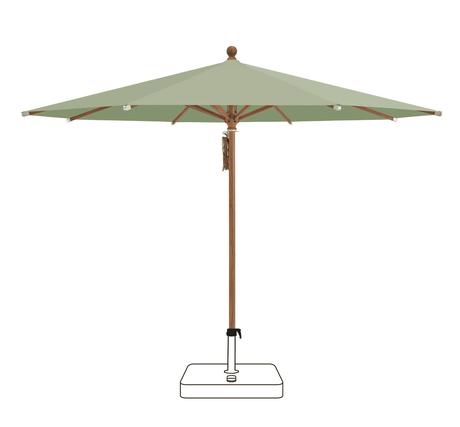 Glatz Parasol PIAZZA rond Cat.5 579 Pistachio