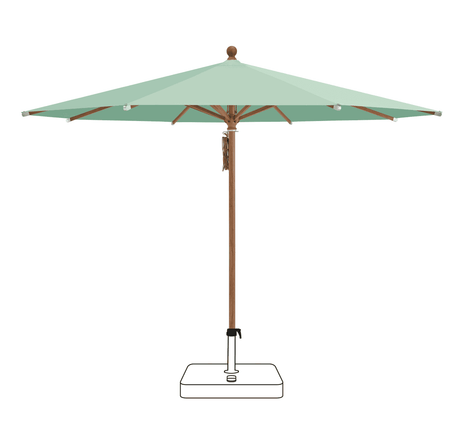Glatz Parasol PIAZZA rond Cat.5 581 Jade