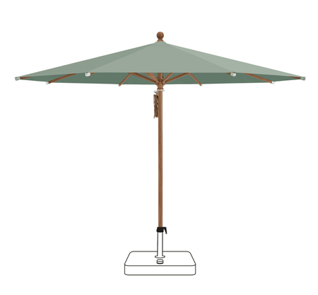 Glatz Parasol PIAZZA rond Cat.5 588 Olive