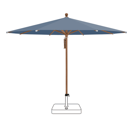 Glatz Parasol PIAZZA rond Cat.5 601 Waterfall