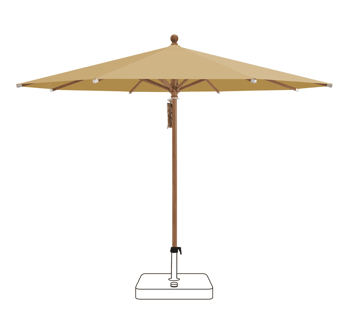 Glatz Parasol PIAZZA rond Cat.5 618 Dijon