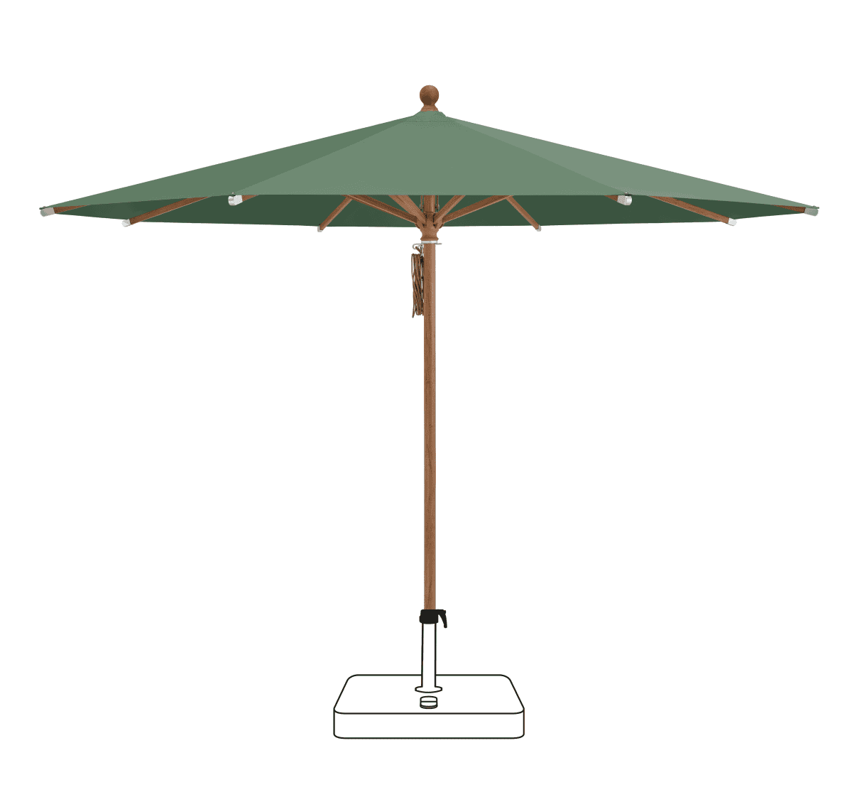 Glatz Parasol PIAZZA rond Cat.5 677 Nile