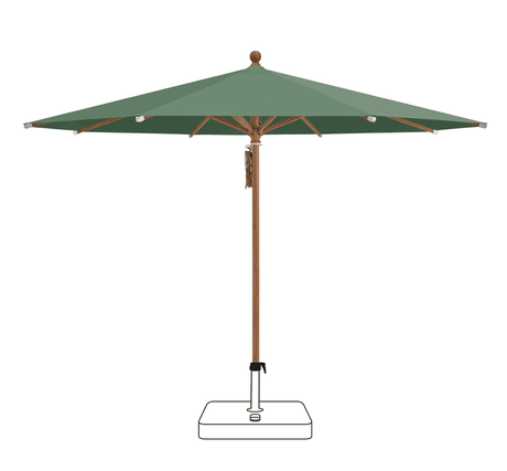 Glatz Parasol PIAZZA rond Cat.5 677 Nile