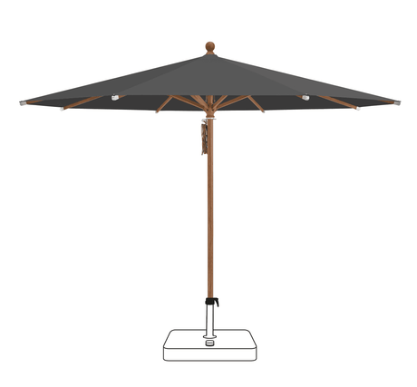 Glatz Parasol PIAZZA rond Cat.5 809 Midnight
