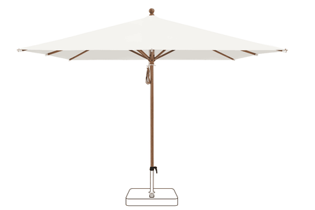 Glatz Parasol PIAZZA carre Qualite 4 404 White