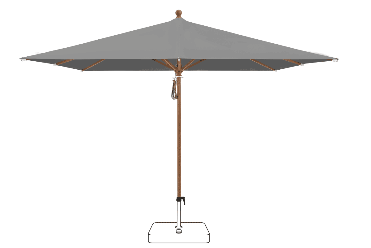 Glatz Parasol PIAZZA carre Cat.5 502 Thunder