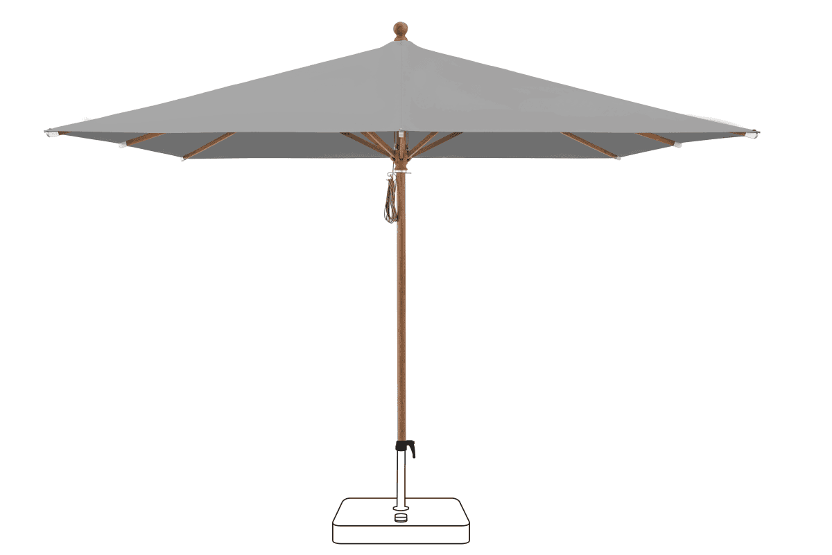 Glatz Parasol PIAZZA carre Cat.5 509 Slate