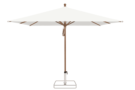 Glatz Parasol PIAZZA carre Cat.5 510 White
