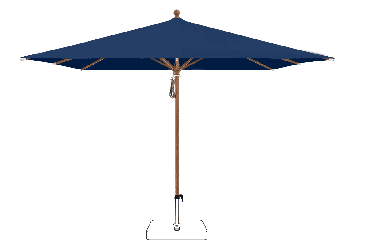 Glatz Parasol PIAZZA carre Cat.5 530 Atlantic