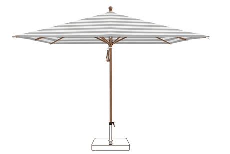 Glatz Parasol PIAZZA carre Cat.5 555 Grey Stripe