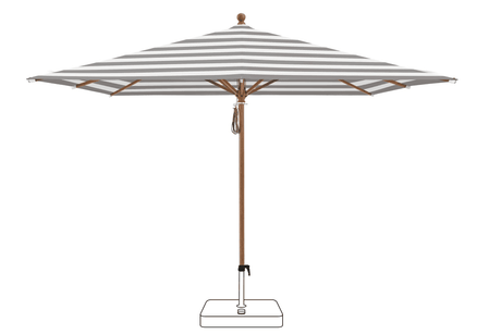 Glatz Parasol PIAZZA carre Cat.5 570 Steel Stripe