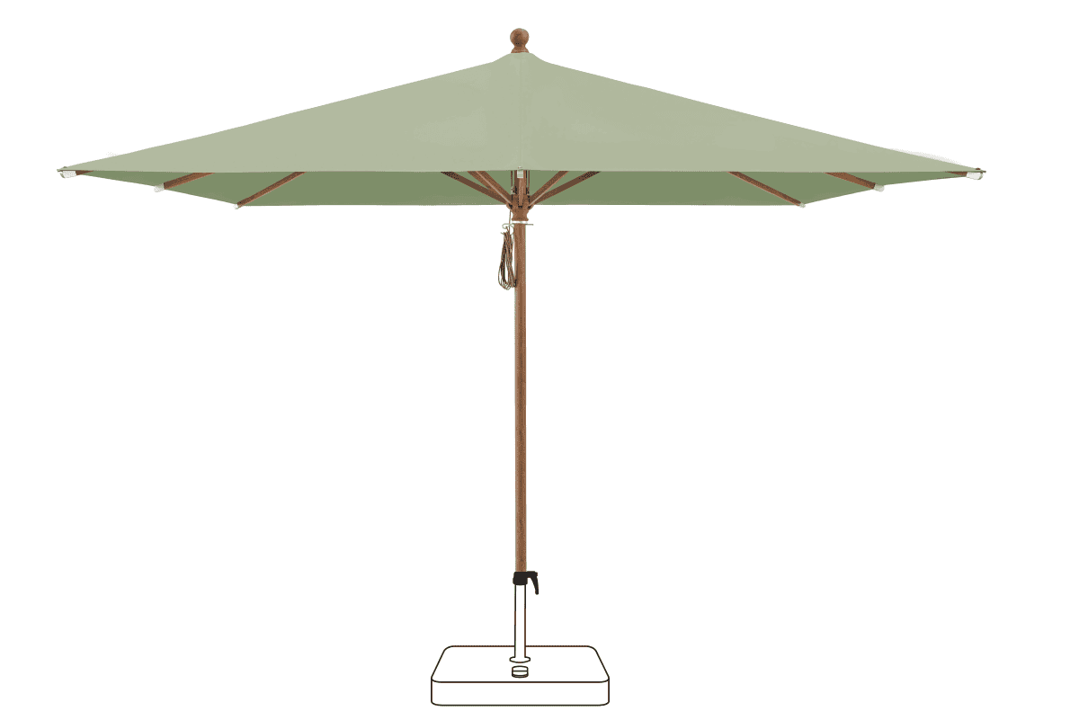 Glatz Parasol PIAZZA carre Cat.5 579 Pistachio