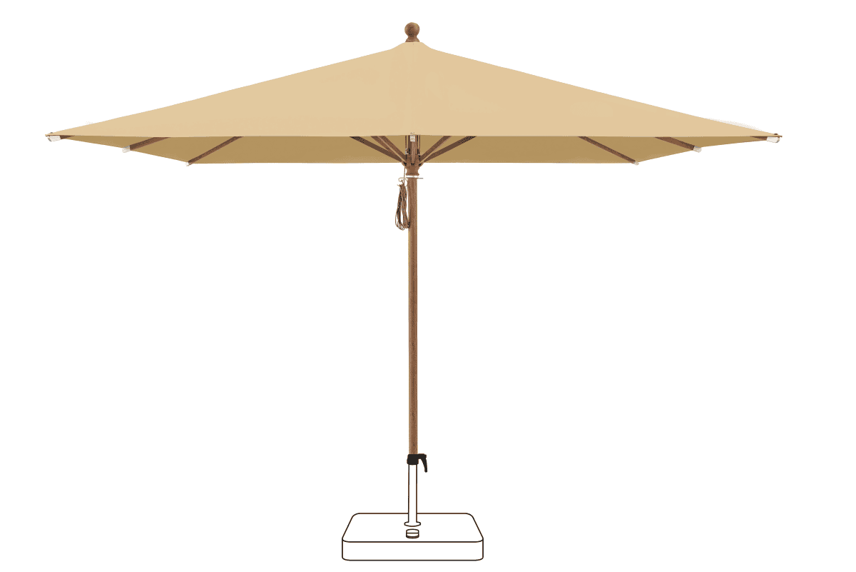 Glatz Parasol PIAZZA carre Cat.5 604 Cereal