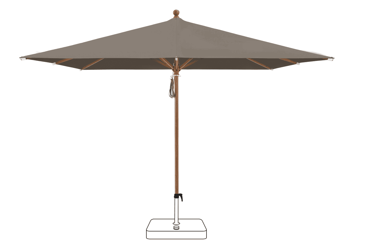 Glatz Parasol PIAZZA carre Cat.5 611 Sandstone