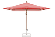 Glatz Parasol PIAZZA carre Cat.5 800 Red Stripe