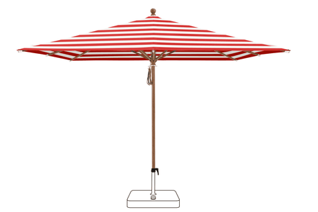 Glatz Parasol PIAZZA carre Cat.5 800 Red Stripe