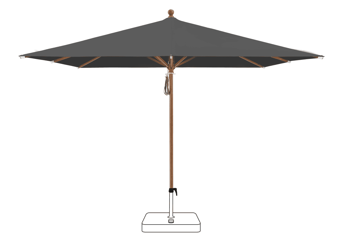 Glatz Parasol PIAZZA carre Cat.5 809 Midnight