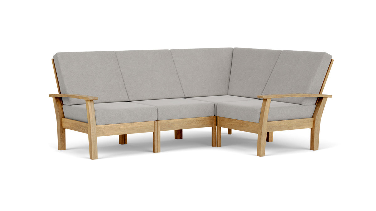 Barlow Tyrie Haven Module lounge d'angle avec coussins Lead Chine 3756