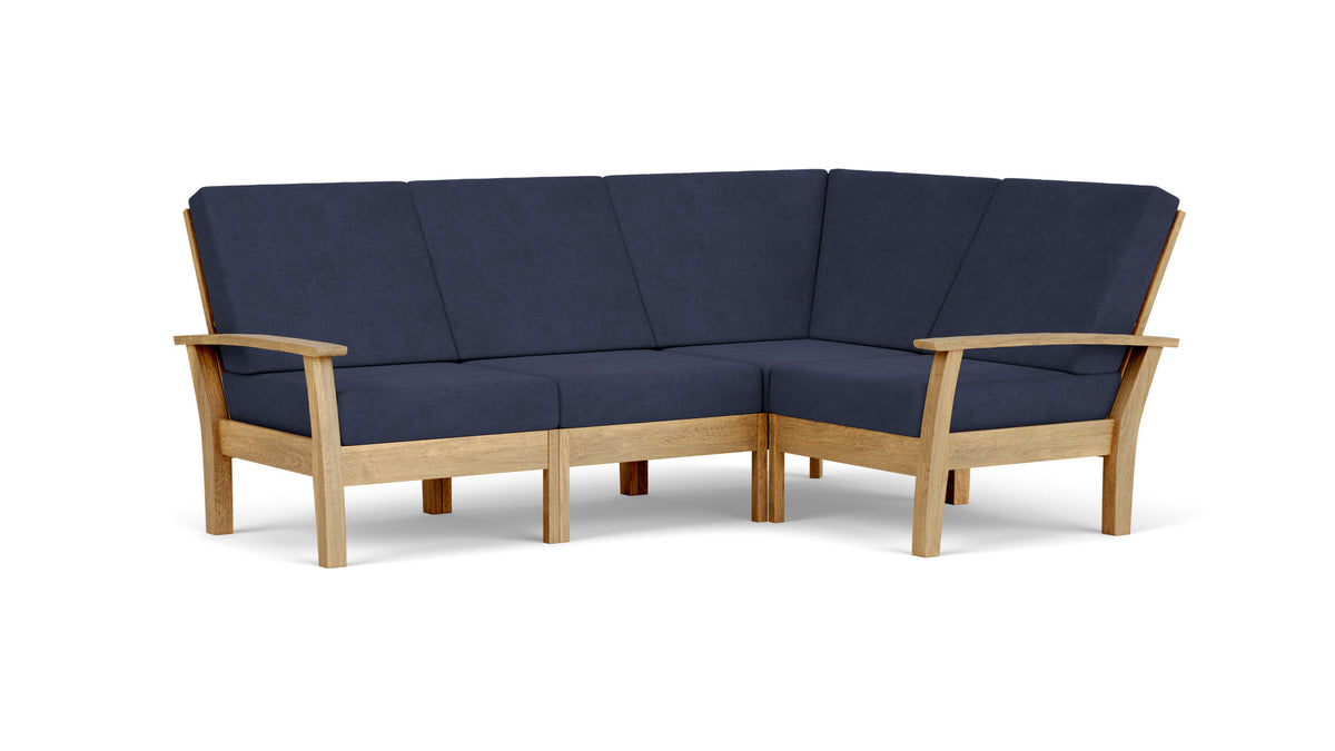 Barlow Tyrie Haven Module lounge d'angle avec coussins Indigo 18017