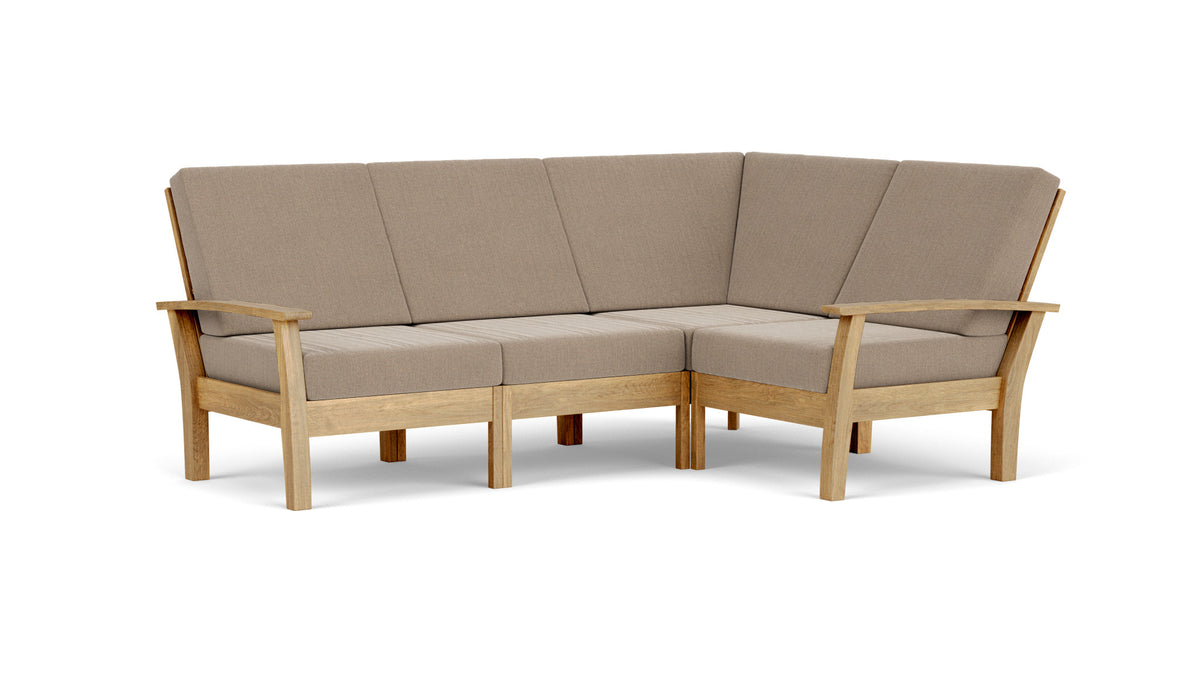 Barlow Tyrie Haven Module lounge d'angle avec coussins Taupe 3729