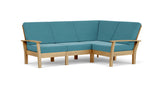 Barlow Tyrie Haven Module lounge d'angle avec coussins Adriatic Blue 3941