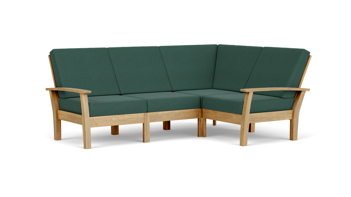 Barlow Tyrie Haven Module lounge d'angle avec coussins Natte Ivy 10232