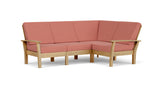 Barlow Tyrie Haven Module lounge d'angle avec coussins Natte Flamingo 10234