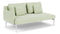 Barlow Tyrie Layout Deep Seating Double Corner Seat + Low Arm – mit Kissen