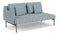 Barlow Tyrie Layout Deep Seating Double Corner Seat + Low Arm - avec coussins