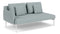 Barlow Tyrie Layout Deep Seating Double Corner Seat + Low Arm – mit Kissen