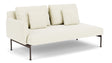 Barlow Tyrie Layout Deep Seating Double Seat - One Arm - avec coussins Armature Forge Grey Natural 5404