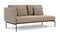 Barlow Tyrie Layout Deep Seating Double Corner Seat + High Arm - avec coussins