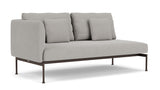 Barlow Tyrie Layout Deep Seating Double Seat - One High Arm Layout Double Seat - One High Arm - with cushions