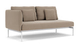 Barlow Tyrie Layout Deep Seating Double Seat - One High Arm Layout Double Seat - One High Arm - with cushions