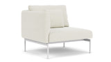 Barlow Tyrie Layout Deep Seating Single Seat - One High Arm - avec coussins Armature Arctic White Marble 3966
