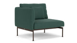 Barlow Tyrie Layout Deep Seating Single Seat - One High Arm - avec coussins Armature Forge Grey Natte Ivy 10232