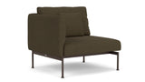 Barlow Tyrie Layout Deep Seating Single Seat - One High Arm - avec coussins Armature Forge Grey Charcoal 3705