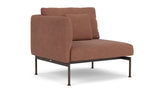 Barlow Tyrie Layout Deep Seating Single Seat - One High Arm - avec coussins Armature Forge Grey Heritage Rust 18021