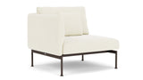 Barlow Tyrie Layout Deep Seating Single Seat - One High Arm - avec coussins Armature Forge Grey Natural 5404