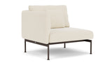Barlow Tyrie Layout Deep Seating Single Seat - One High Arm - avec coussins Armature Forge Grey Canvas 5453