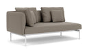 Barlow Tyrie Layout Deep Seating Double Corner Seat - avec coussins