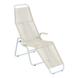 Schaffner Brissago Chaise longue Spaghetti – Sable pastel 15 / Bleu Pastel 51