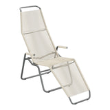 Schaffner Brissago Chaise longue Spaghetti – Sable pastel 15 / Graphite 73
