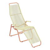 Schaffner Brissago Chaise longue Spaghetti – Jaune Buis 18 / Terracotta 84
