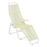 Schaffner Brissago Chaise longue Spaghetti – Jaune Buis 18 / Blanc 90