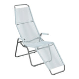 Schaffner Brissago Chaise longue Spaghetti – Bleu Pastel 51 / Graphite 73