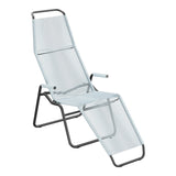 Schaffner Brissago Chaise longue Spaghetti – Bleu Pastel 51 / Anthracite 77
