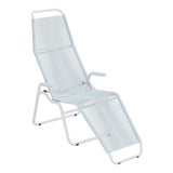 Schaffner Brissago Chaise longue Spaghetti – Bleu Pastel 51 / Blanc 90