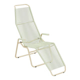 Schaffner Brissago Chaise longue Spaghetti – Vert pastel 64 / Marron Pastel 83